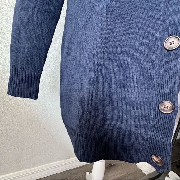 Jason Wu Blue Cardigan Button Down Oversized Chunky Pockets Size Small NWOT - Picture 10 of 13